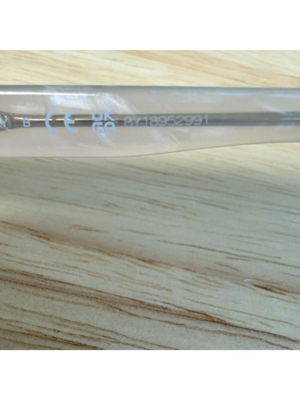 Burberry B 2323 3896 Transparent Eyeglasses Frames 54-17-140 Made In Italy - Picture 12 of 16